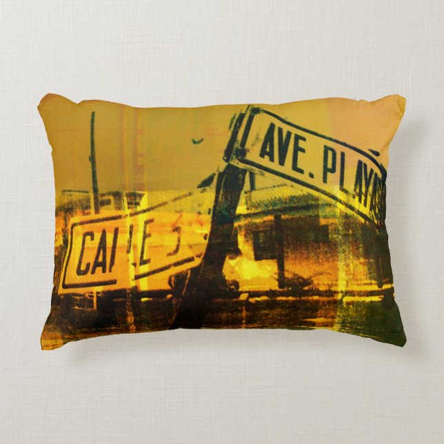 Street Sign Decorative Pillow (Front)