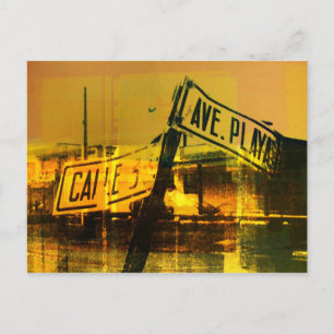 Street Sign Postcard