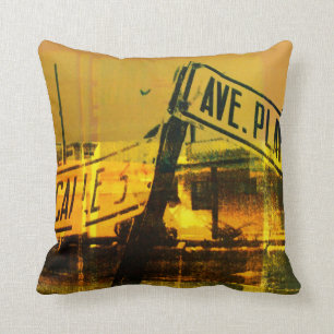 Street Sign Throw Pillow