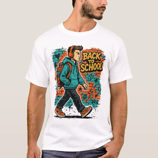 Street Smart Student – Urban Back to School T-Shir T-Shirt (Front)