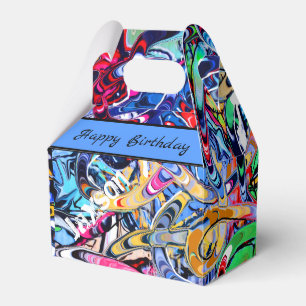 Street style artwork favor box