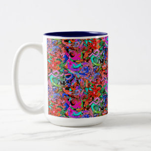 Street style graffiti Two-Tone coffee mug