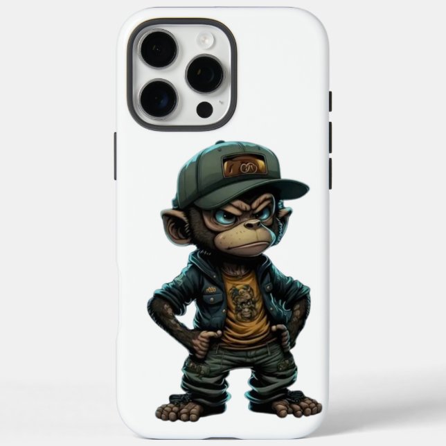 Street Style Monkey  Urban Attitude Case-Mate iPhone Case (Back)
