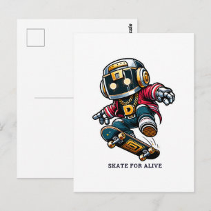 Street Style Skate Series Postcard