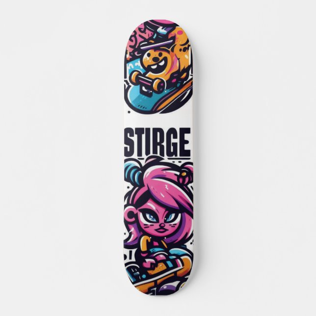 Street Surge cartoon skateboard part 2 (Front)
