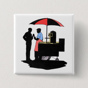 Street Vendor 2 Inch Square Button