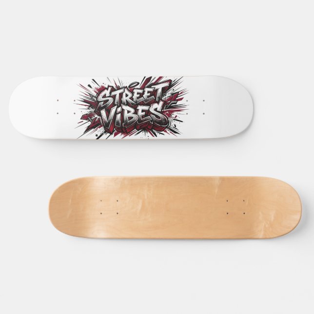 Street Vibes Graffiti Skateboard Deck (Horz)