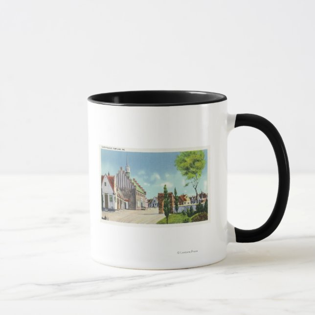Street View of the Danish Village Mug (Right)