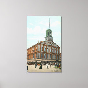 Street View of the Faneuil Hall Canvas Print