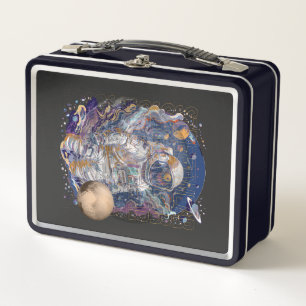 STREET WEAR astronaut Metal Lunch Box