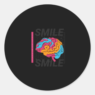 Street Wear Mental Health Awareness - Bold And Emp Classic Round Sticker