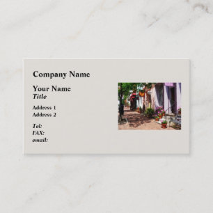 Street With Art Gallery and Tobacconist Alexandria Business Card