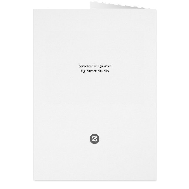 Streetcar In French Quarter (Back)