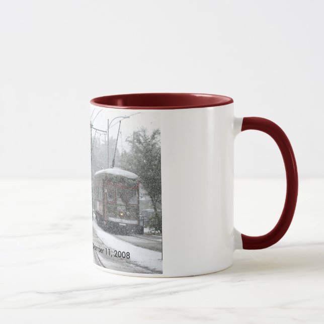 Streetcar New Orleans-snow 2008 Mug (Right)