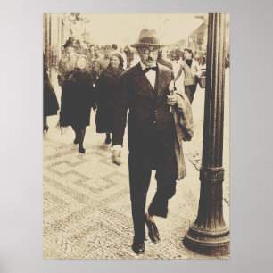 Streets in Lisbon (Fernando Pessoa) Poster