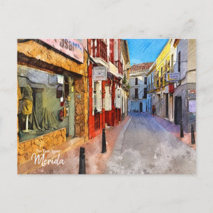 Streets of Merida Postcard