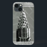 Streets of New York with Empire State Building iPhone 13 Case<br><div class="desc">Have you been to New York? Then you'll love this print of the streets of the city with an inset of the Empire State Building. Buy this piece and bring yourself a little closer to the Big Apple!</div>