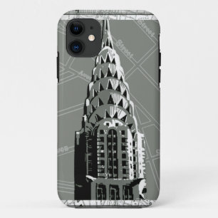 Streets of New York with Empire State Building iPhone 11 Case