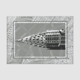 Streets of New York with Empire State Building Tissue Paper