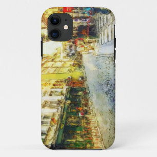 Streets of Old Prague watercolor iPhone 11 Case