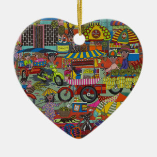 Streets of Phnom Penh Ceramic Ornament