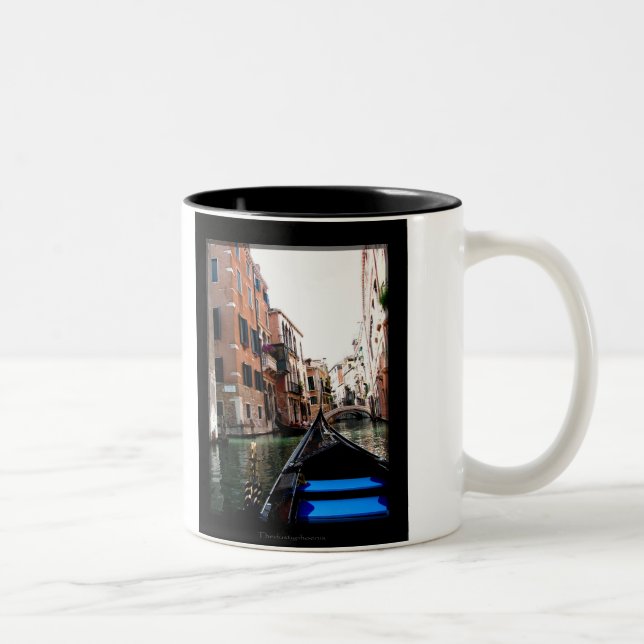 Streets of Venice Two-Tone Coffee Mug (Right)