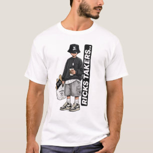 Streetwear Boy Graphic T-Shirt Urban Aesthetic O