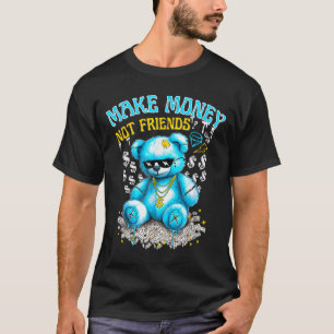 Streetwear Retro Matching Gamma Blue T-Shirt