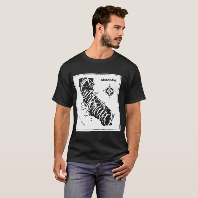 Streetwise Cali California Graffiti California T-S T-Shirt (Front Full)