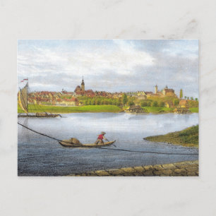 Strehla by Carl Wilhelm Arldt 1840 Postcard