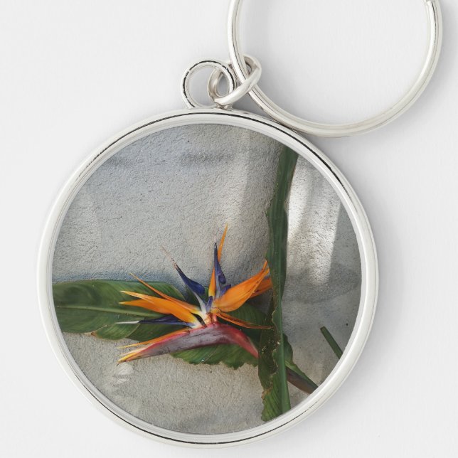 strelitzia flower keychain (Front)