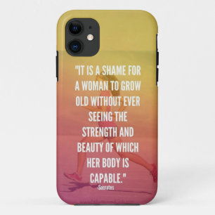 Strength and Beauty - Women's Running Workout iPhone 11 Case