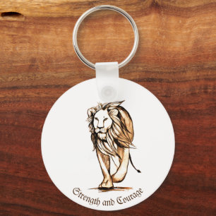 Strength and Courage Keychain
