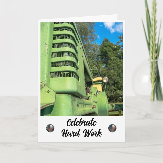 Strength and Dedication - Labour Day Card (Front)