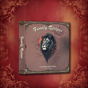 Strength and delicacy united, a black lion binder