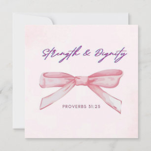 Strength and Dignity Card / Coquette Postcard