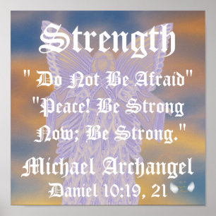 Strength And Peace Michael Archangel-Customize Poster