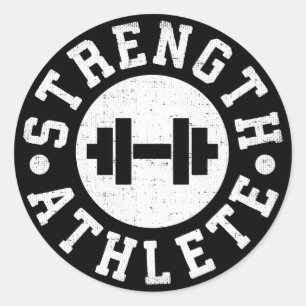 Strength Athlete Classic Round Sticker