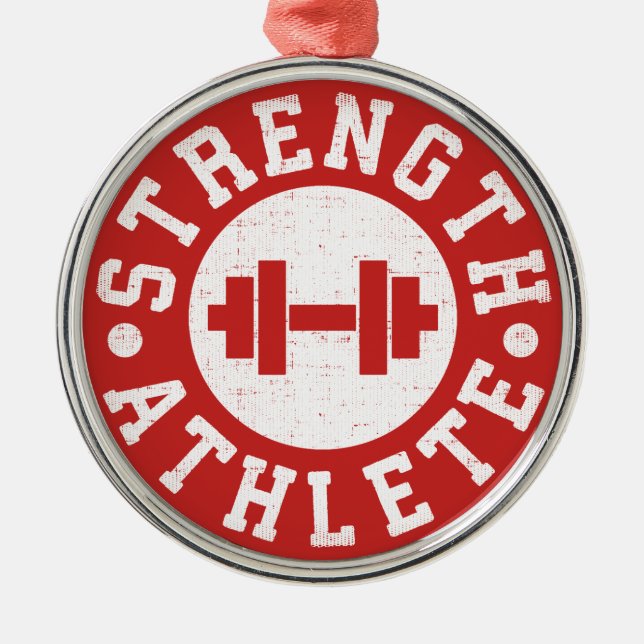 Strength Athlete Metal Ornament (Front)