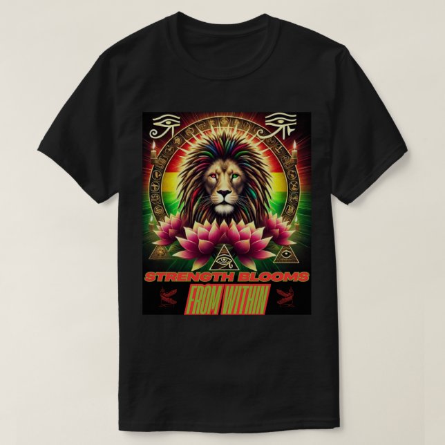 STRENGTH BLOOMS FROM WITHIN- BHM2025 T-Shirt (Design Front)