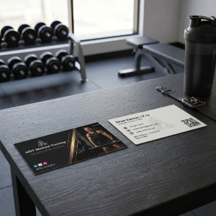 Strength Coach Luxury Fitness Business Card