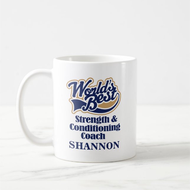 Strength & Conditioning Coach Personalized Mug (Left)