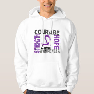 Strength Courage Hope Lupus Hoodie