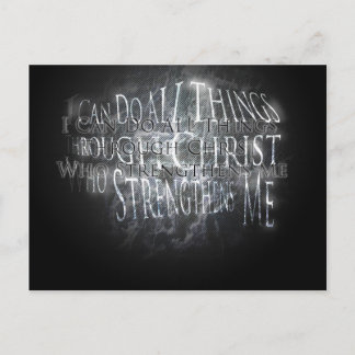 Strength custom postcard