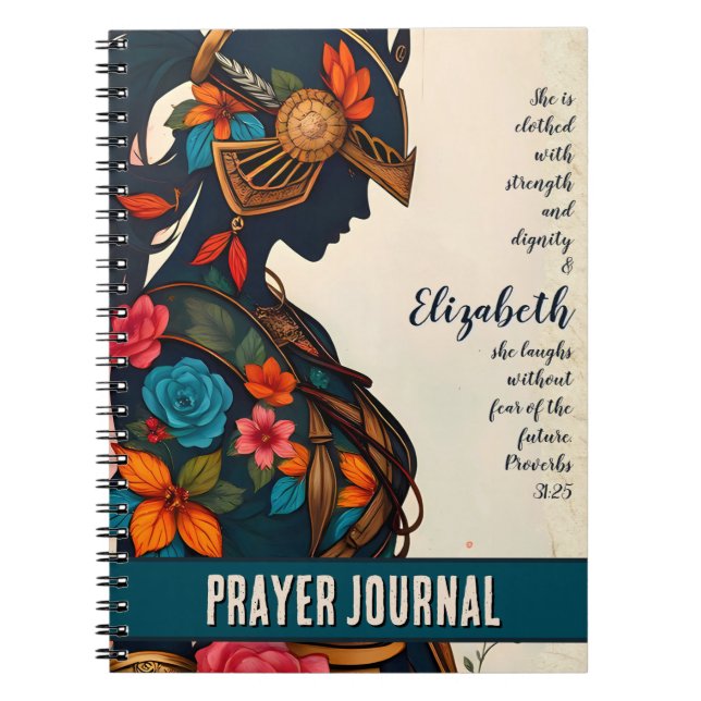 Strength & Dignity - Custom Warrior Woman Journal (Front)