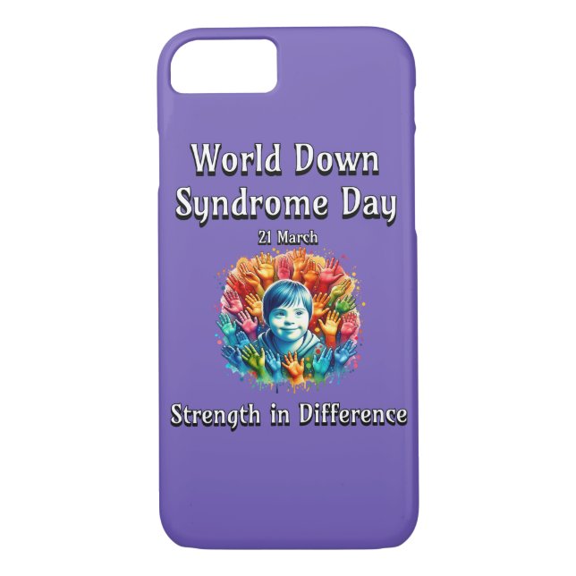 Strength in difference. World Down Syndrome Day. Case-Mate iPhone Case (Back)