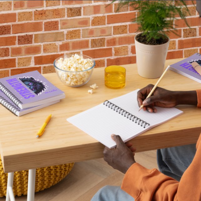 Strength in Faith Lion & Cross Emblem Notebook (Creator Uploaded)