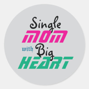 Strength in Love: A Single Mom’s Journey Classic Round Sticker
