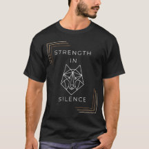 Strength In Silence Geometric Wolf