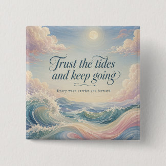 Strength in the Swell 2 Inch Square Button